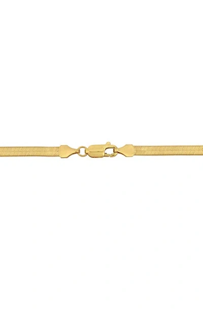 Delmar Herringbone Chain Necklace In Yellow Gold