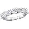 Delmar Lab-created Moissanite Band Ring In White