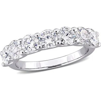 Delmar Lab-created Moissanite Band Ring In White