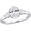 Delmar Lab-created Moissanite Ring In White