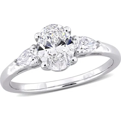 Delmar Lab-created Moissanite Ring In White