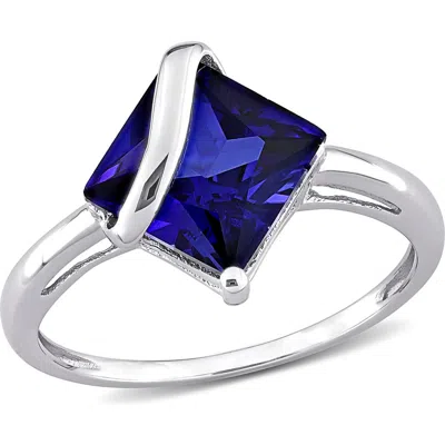 Delmar Lab-grown Blue Sapphire Ring
