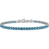 Delmar London Blue Topaz Tennis Bracelet In Blue