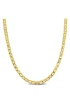 Delmar Mariner Link Chain Necklace In Brown