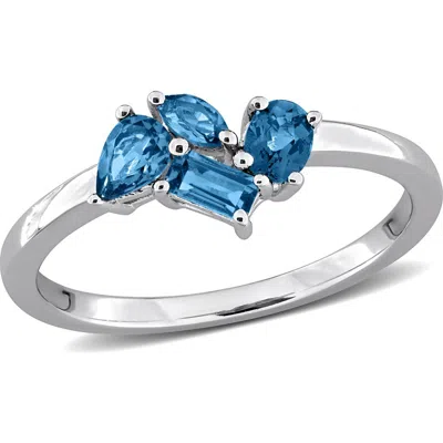 Delmar Multicut Stone Ring In Pink