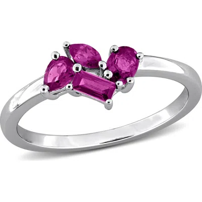 Delmar Multicut Stone Ring In Purple