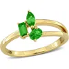 Delmar Multiple Cut Tsavorite Cluster Ring In Purple