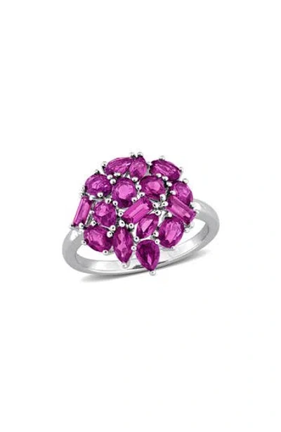 Delmar Multishape Rhodolite Garnet Ring In Metallic