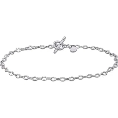Delmar Oval Rolo Chain Bracelet In Metallic