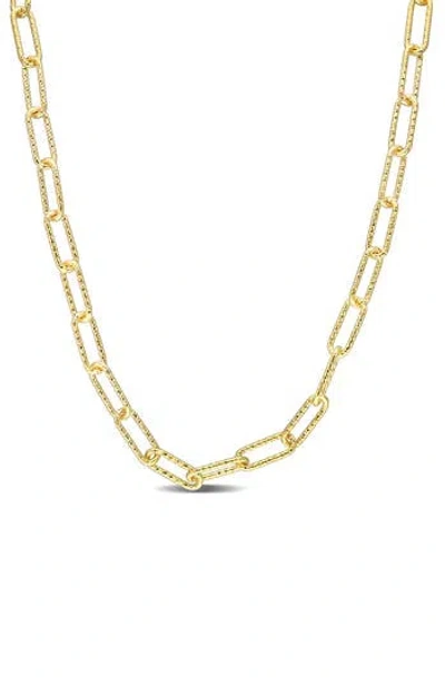 Delmar Paper Clip Chain Necklace In Gold