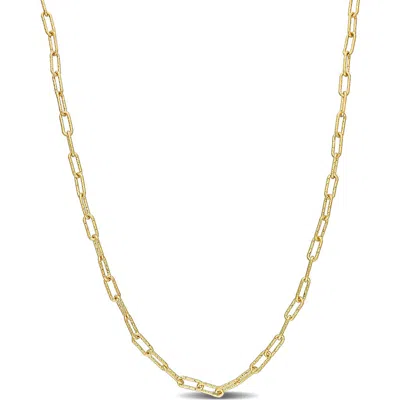 Delmar Paper Clip Chain Necklace In Gold