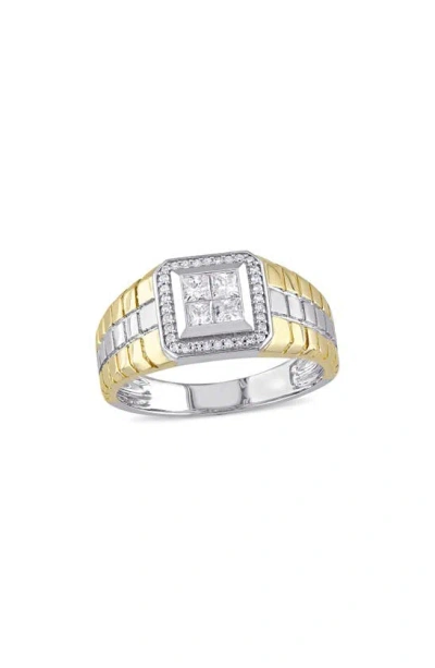 Delmar Princess Cut Diamond Ring In Metallic