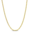 Delmar Rectangular Rolo Chain Necklace In Gold