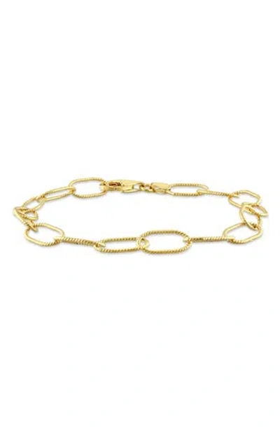 Delmar Rolo Chain Bracelet In Yellow