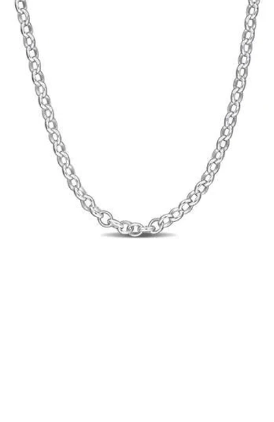 Delmar Rolo Chain Necklace, 2.10mm In Metallic