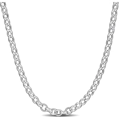 Delmar Rolo Chain Necklace, 2.10mm In Metallic