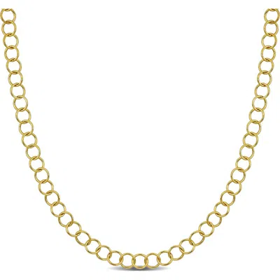 Delmar Rolo Chain Necklace, 4mm In Gold