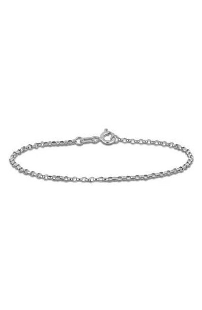Delmar Rolo Link Chain Bracelet, 1.50mm In Metallic