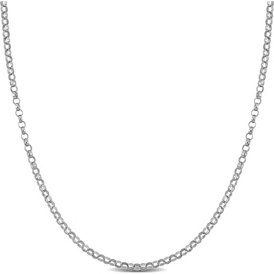 Delmar Rolo Link Chain Necklace, 1.50mm In Metallic