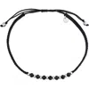 Delmar Ruby Beaded Adjustable Bracelet In Black
