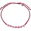 Delmar Ruby Beaded Adjustable Bracelet In Pink
