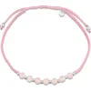 Delmar Ruby Beaded Adjustable Bracelet In Pink