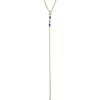 Delmar Semiprecious Stone Lariat Necklace In Gold