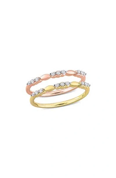 Delmar Set Of 2 Diamond Rings In Multi