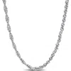 Delmar Singapore Link Chain Necklace In White