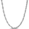 Delmar Singapore Link Chain Necklace In White