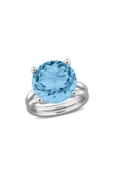 Delmar Sky Blue Topaz Solitaire Ring