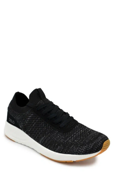 Delo Go Green Knit Running Shoe In Black