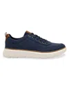 Delo Go Green Men's Canvas Low Top Sneakers In Navy