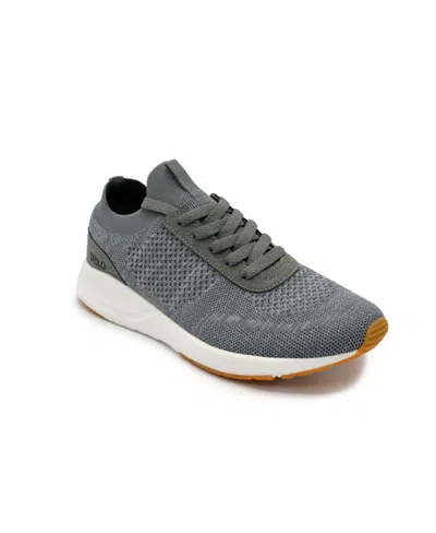 Delo Go Green Men's Comfort Run Sneakers In Gray