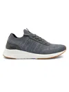 Delo Go Green Men's Knit Run Sneakers In Grey