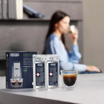 Delonghi 100ml Ecodecalk Descaler And Water Filter, Pack Of 2 100ml Bottles In Multi