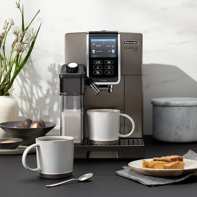Delonghi De'longhi Dinamica Plus Connected Fully Automatic Espresso Machine In Gray