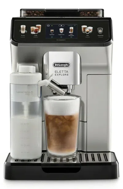 Delonghi Eletta Explore Fully Automatic Espresso Machine In Silver