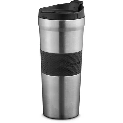 Delonghi Insulated Spill & Leak Proof Coffee Travel Mug In Stainless Steel