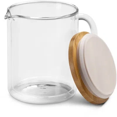 Delonghi Large Double Wall Borosilicate Glass Carafe In Clear