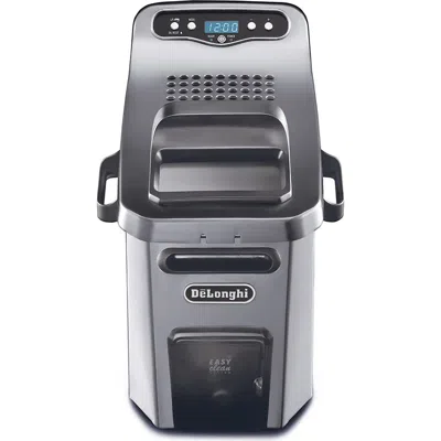 Delonghi Livenza Adjustable Deep Fryer In Silver