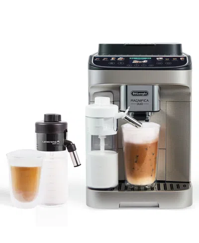 Delonghi Magnifica Duo Fully Automatic Espresso Machine, Ecam33080sxb In Silver