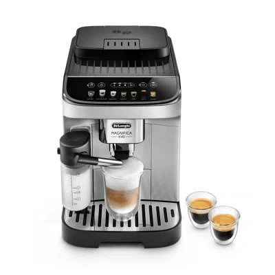 Delonghi Magnifica Evo Fully Automatic Espresso Machine With Lattecrema System In Silver;black