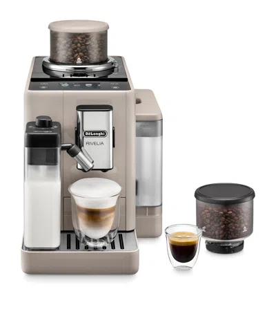 Delonghi Rivelia Coffee Machine In Brown