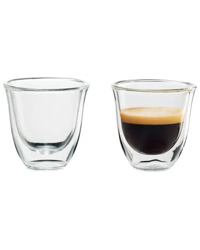 Delonghi De'longhi Set Of 2 Espresso Glasses