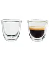 DELONGHI DE'LONGHI SET OF 2 ESPRESSO GLASSES