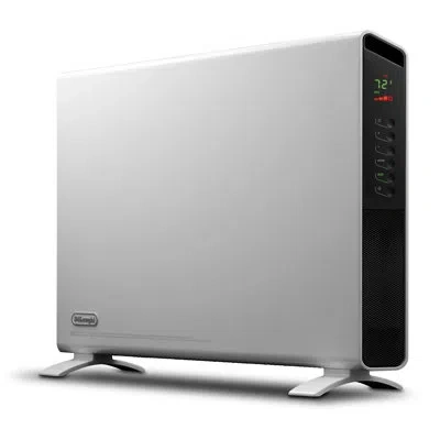 Delonghi Slimstyle Digital 1500w Convection Panel Heater With Dual Fan In White