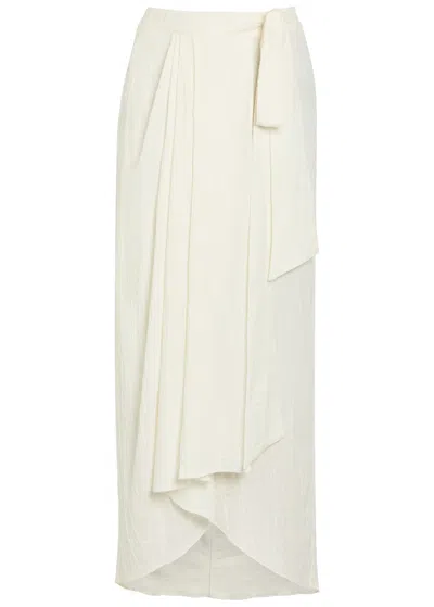 Delos Ayla Wrap Woven Skirt In White