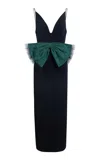 Delphine Rose Midi Dress In Blue