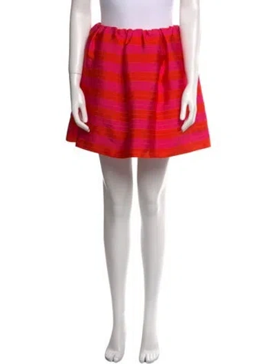 Pre-owned Delpozo Colorblock Pattern Mini Skirt In Multi